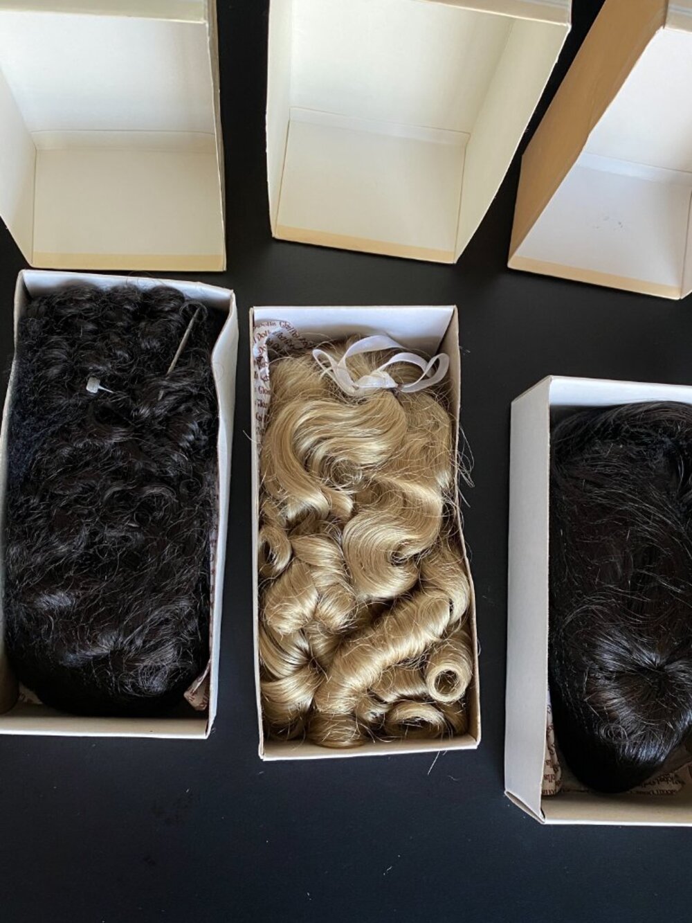 Lot of 3 NEW Vintage Doll Wig by Global Dolls Hand Styled